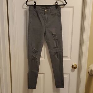 American Eagle Outfitters Gray Skinny Jeans